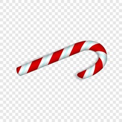 Xmas candy stick icon. Realistic illustration of xmas candy stick vector icon for web design  