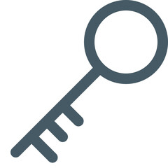 Locker key isolated