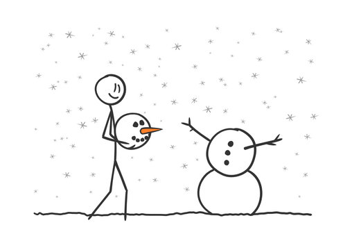 sm schneemann bauen II