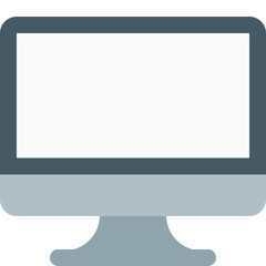 Naklejka premium Flat computer monitor