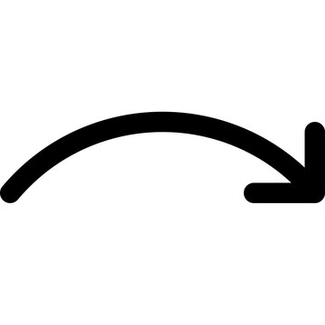 Forward curved arrow