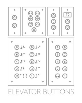 Push-button panel lifts