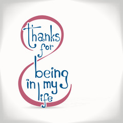 Appreciation phrase to International Women's Day on a gray background