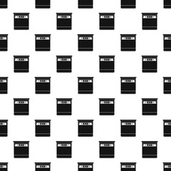 Closed dishwasher pattern seamless vector repeat geometric for any web design