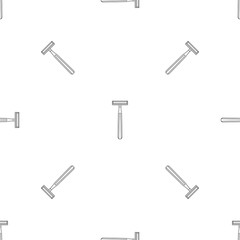 Classic razor pattern seamless vector repeat geometric for any web design