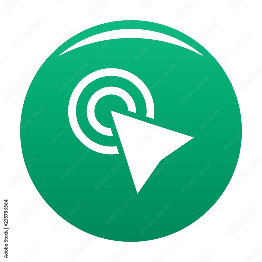 Poster cursor click element icon. simple illustration of cursor click element vector icon for any design gr