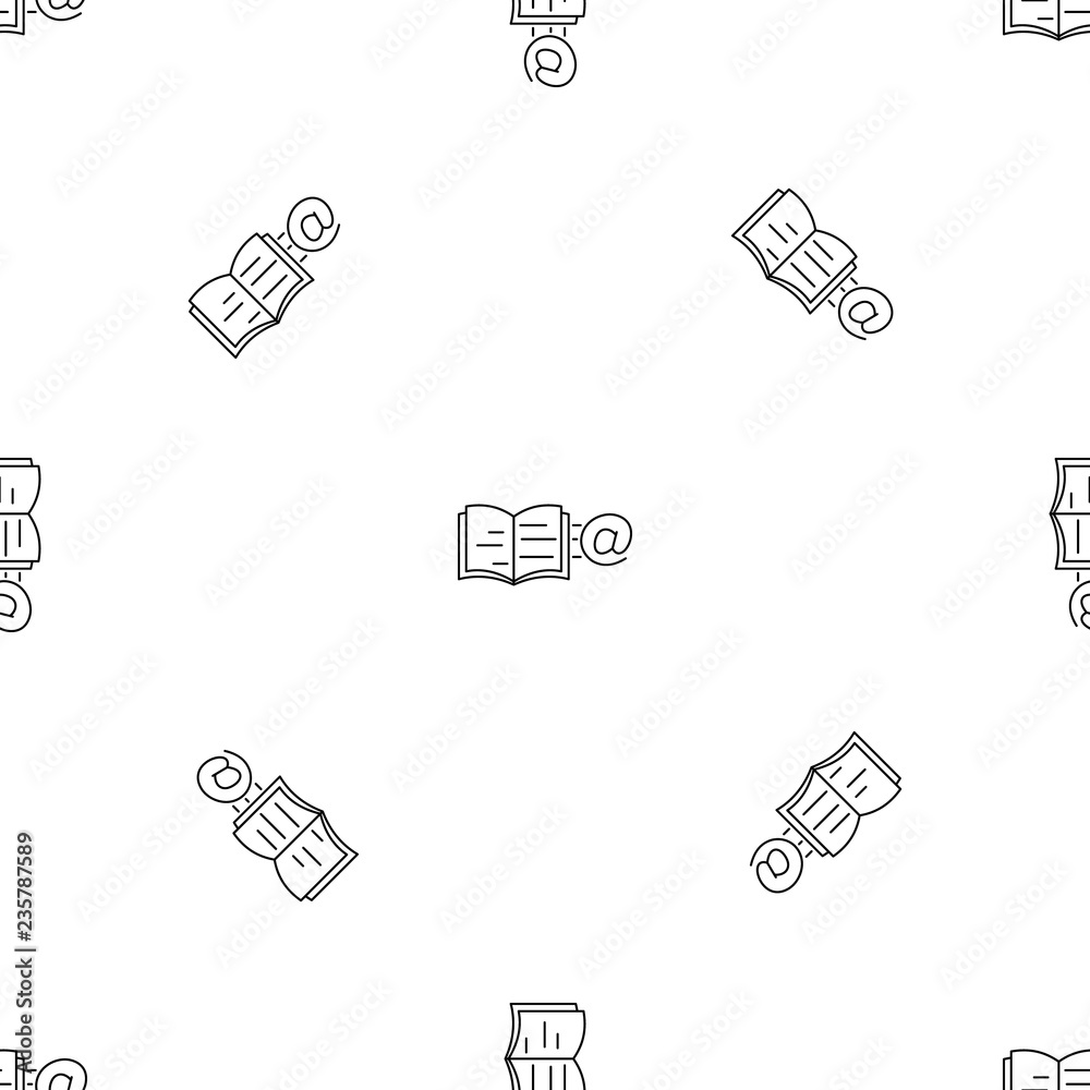 Canvas Prints Mail book pattern seamless vector repeat geometric for any web design