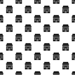 Wood house pattern seamless vector repeat geometric for any web design