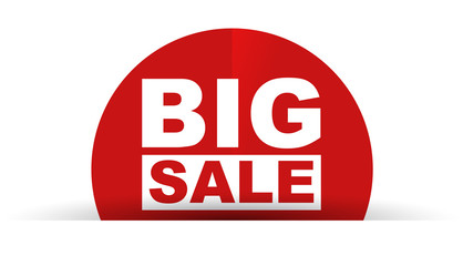 red vector banner big sale