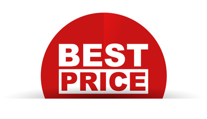 red vector banner best price