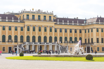 Palácio antigo na cidade de Viena na Áustria