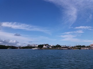 Fototapeta premium blue sky with a few clouds