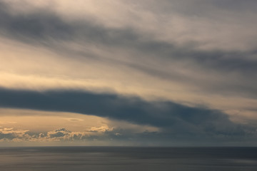 atardecer en el mar
