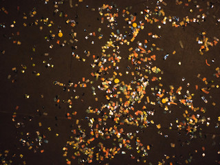 The day after New Years Eve: confetti on the floor