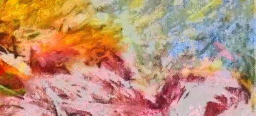 Fototapeta premium Abstract painting texture background. Textured oil brushstrokes.