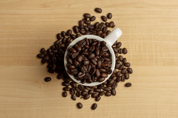 Coffee Cup Overhead