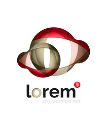 Fototapeta premium Abstract geometric business icon
