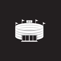 stadium icon. Simple element illustration. stadium symbol design template. Can be used for web and mobile