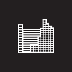 skyscraper building icon. Simple element illustration. skyscraper building symbol design template. Can be used for web and mobile