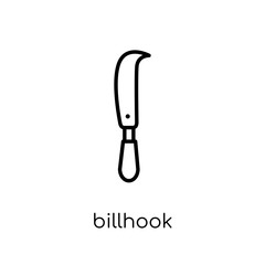 Billhook icon from Agriculture, Farming and Gardening collection