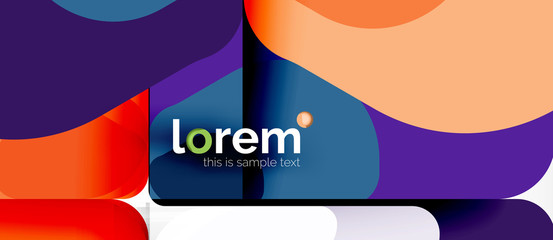 Abstract background multicolored geometric shapes modern design