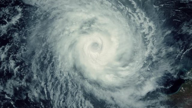 Hurricane Storm, tornado, satellite view. Elements of this image furnished by NASA