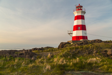 Fototapeta na wymiar Western Lighthouse Brier Island Bay of Fundy