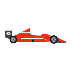 Side view of a racing car. Vector illustration design