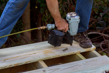 building a backyard deck with composite deck boards
