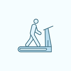 Running field outline icon. Element of medicine physiotherapy of legs icon. Thin line icon for website design and development, app development. Premium icon