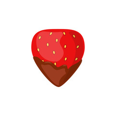 Strawberry with chocolate icon. Element of sweet icon for mobile concept and web apps. Detailed Strawberry with chocolate icon can be used for web and mobile