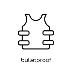 Bulletproof icon from Army collection.