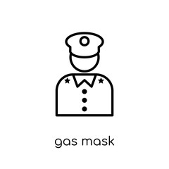 Gas mask icon from Army collection.