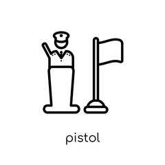 Pistol icon from Army collection.