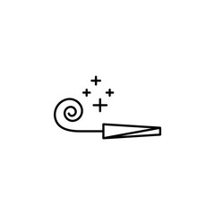 holiday tune icon. Element of new year oarty outline icon. Thin line icon for website design and development, app development. Premium icon
