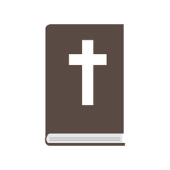 Obraz premium Isolated bible icon. Christian object. Vector illustration design