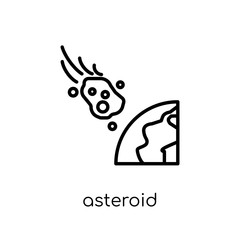 Asteroid icon from Astronomy collection.