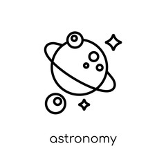 astronomy icon. Trendy modern flat linear vector astronomy icon on white background from thin line Astronomy collection, outline vector illustration