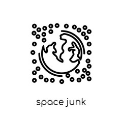 Space junk icon from Astronomy collection.