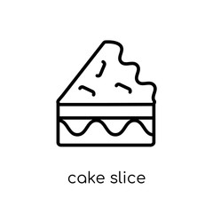 Cake slice icon from Birthday and Party collection.