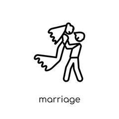 Marriage icon from Wedding and love collection.