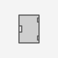 book field outline icon. Element of 2 color simple icon. Thin line icon for website design and development, app development. Premium icon