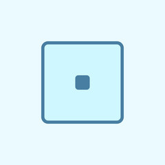 playing zary one field outline icon. Element of 2 color simple icon. Thin line icon for website design and development, app development. Premium icon