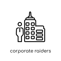 Corporate raiders icon from Corporate raiders collection.