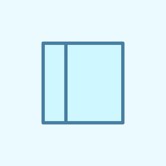 window field outline icon. Element of 2 color simple icon. Thin line icon for website design and development, app development. Premium icon