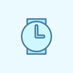 Wrist Watch field outline icon. Element of 2 color simple icon. Thin line icon for website design and development, app development. Premium icon
