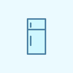 fridge field outline icon. Element of 2 color simple icon. Thin line icon for website design and development, app development. Premium icon