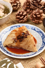Chinese tradition food - steamed rice dumpling
