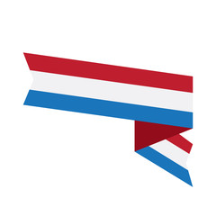 Isolated flag of Netherlands. Vector illustration design