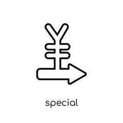 Special liquidity scheme icon. Trendy modern flat linear vector Special liquidity scheme icon on white background from thin line business collection